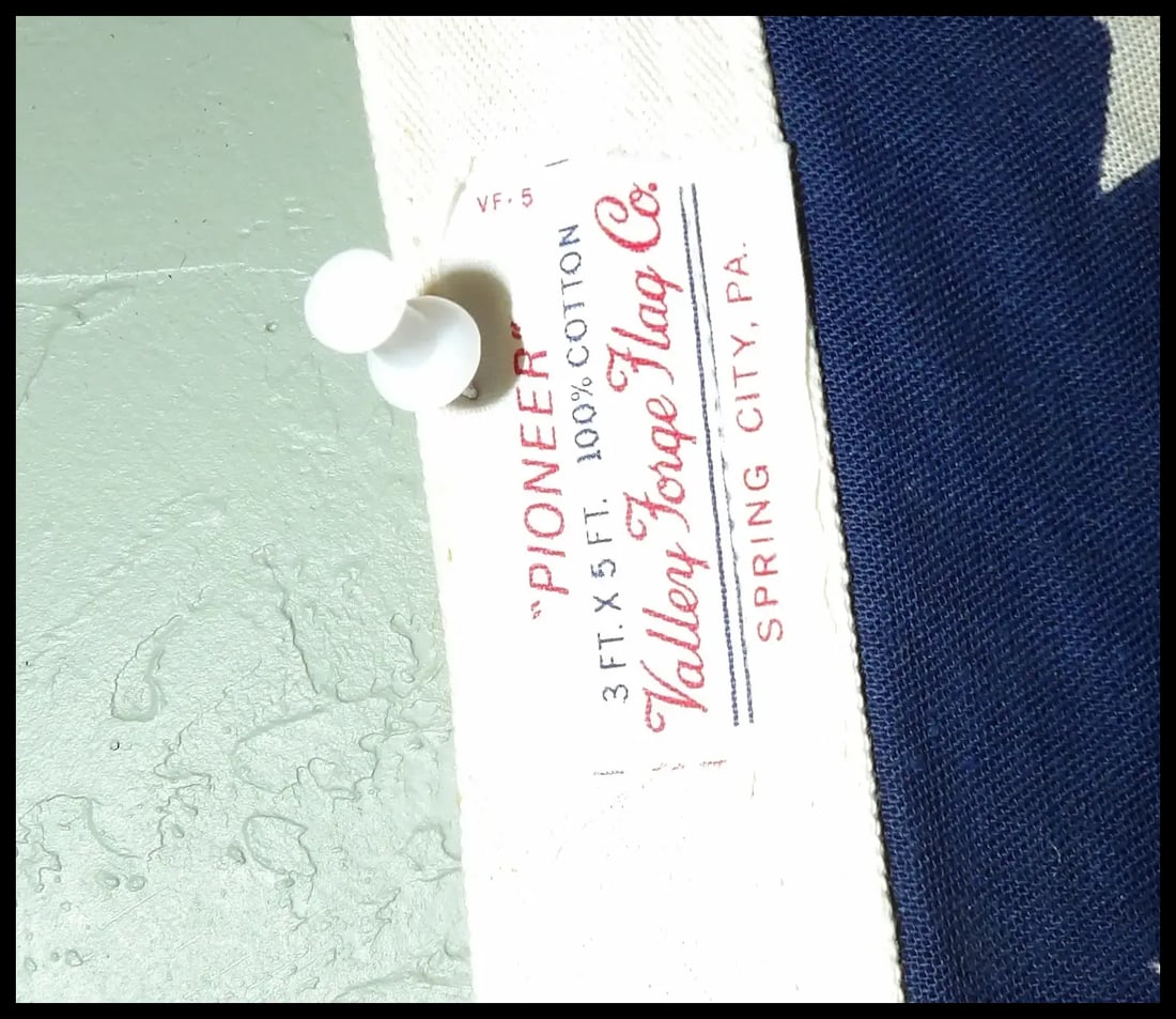 Valley Forge Flag Co USA FLAG "Pioneer" 3x5' - 100% Cotton Flag - 12