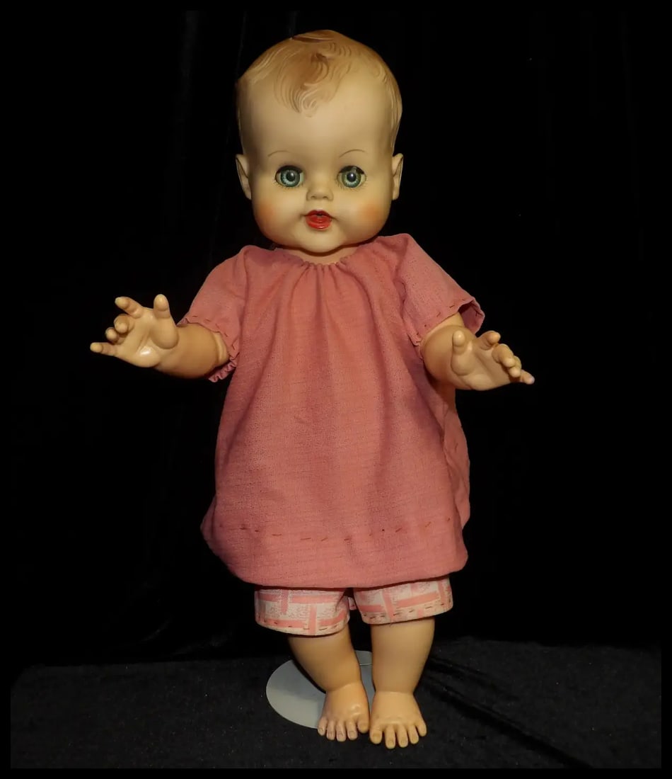 AE ALLIED EASTERN 576 41 Wet Drink Baby 19" Baby Poseable Sleep Eyes Doll - 2