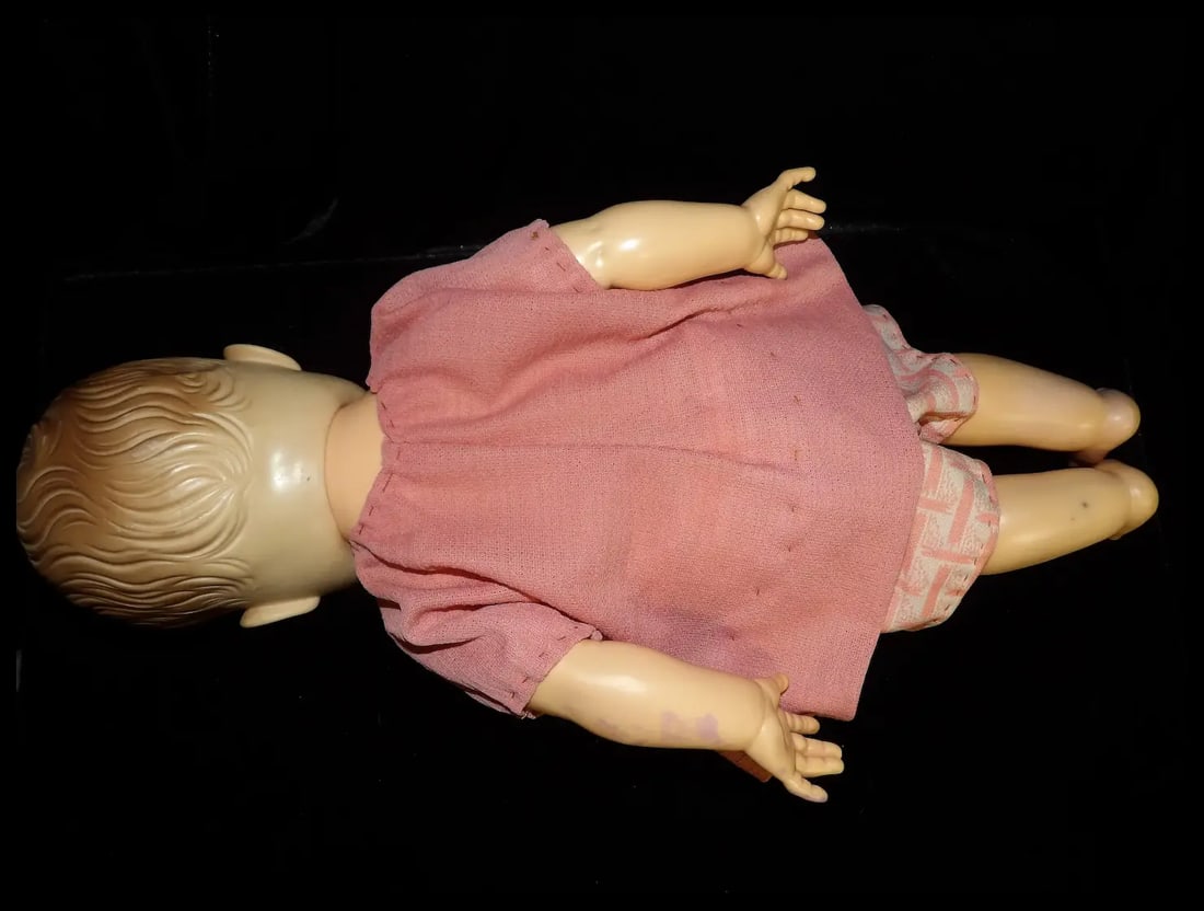 AE ALLIED EASTERN 576 41 Wet Drink Baby 19" Baby Poseable Sleep Eyes Doll - 6