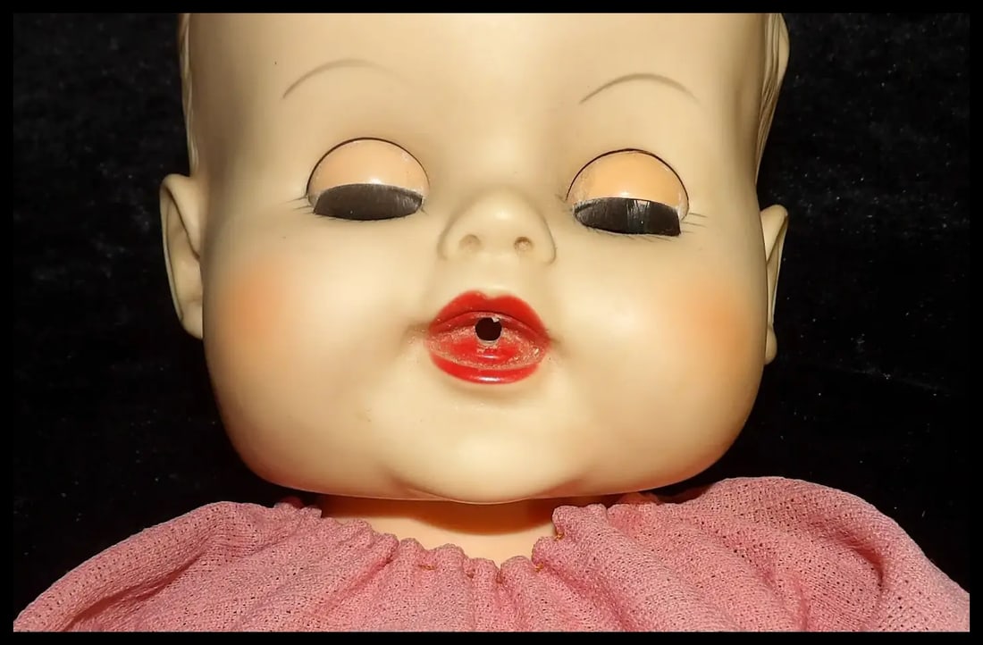 AE ALLIED EASTERN 576 41 Wet Drink Baby 19" Baby Poseable Sleep Eyes Doll - 9