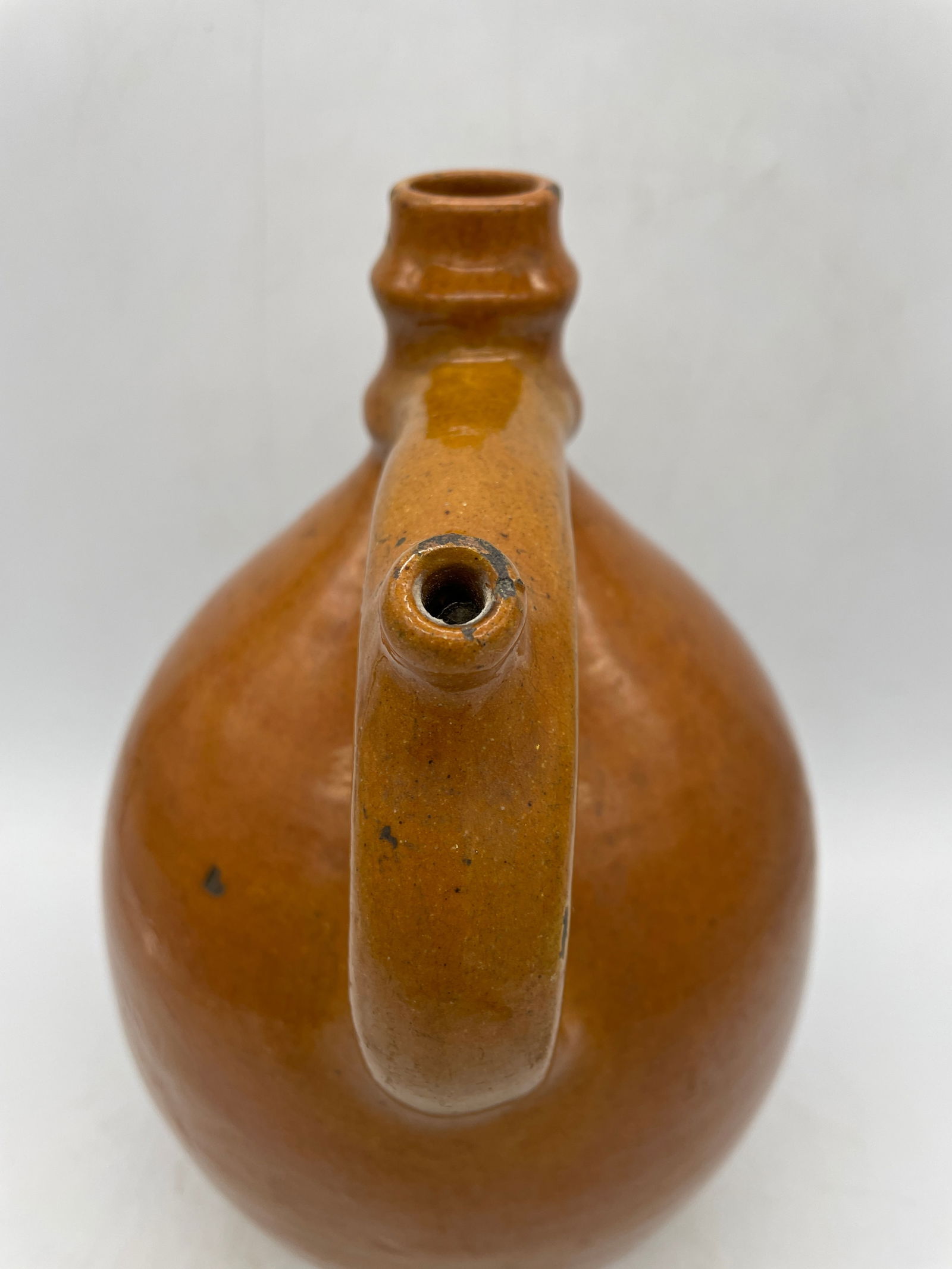 Antique Ovid Redware Pottery Jug Dated 1903 Maria - 5