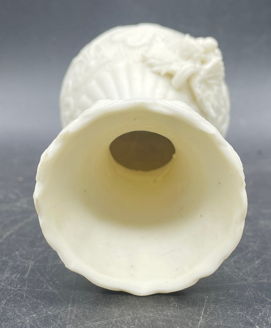 C.1850's Antique Bennington Parian Vase - 6