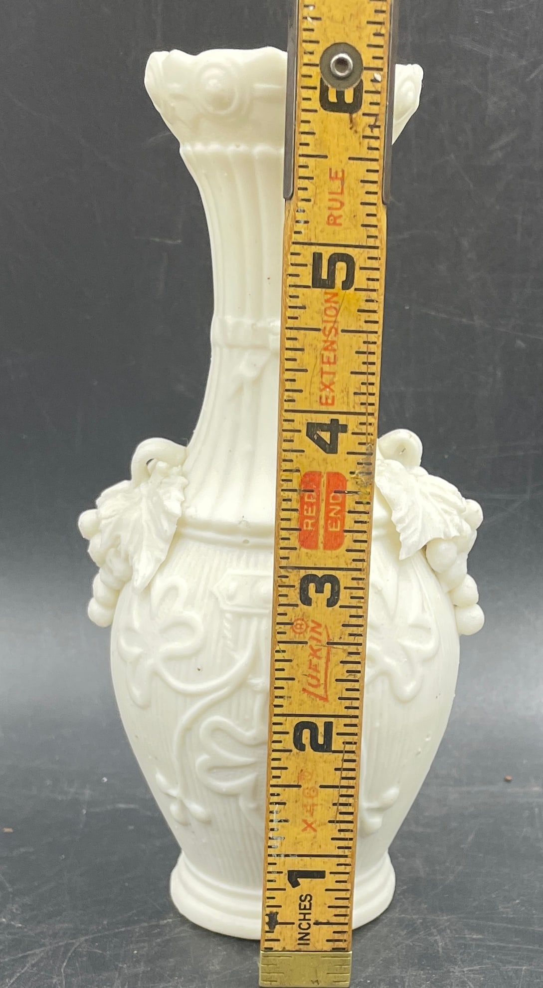 C.1850's Antique Bennington Parian Vase - 8