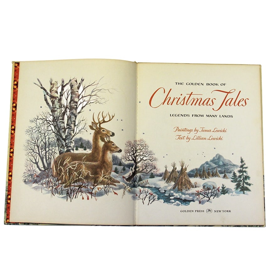The Golden Book of Christmas Tales: Legends from Many Lands 1963 HC - 4