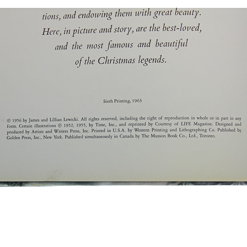 The Golden Book of Christmas Tales: Legends from Many Lands 1963 HC - 6