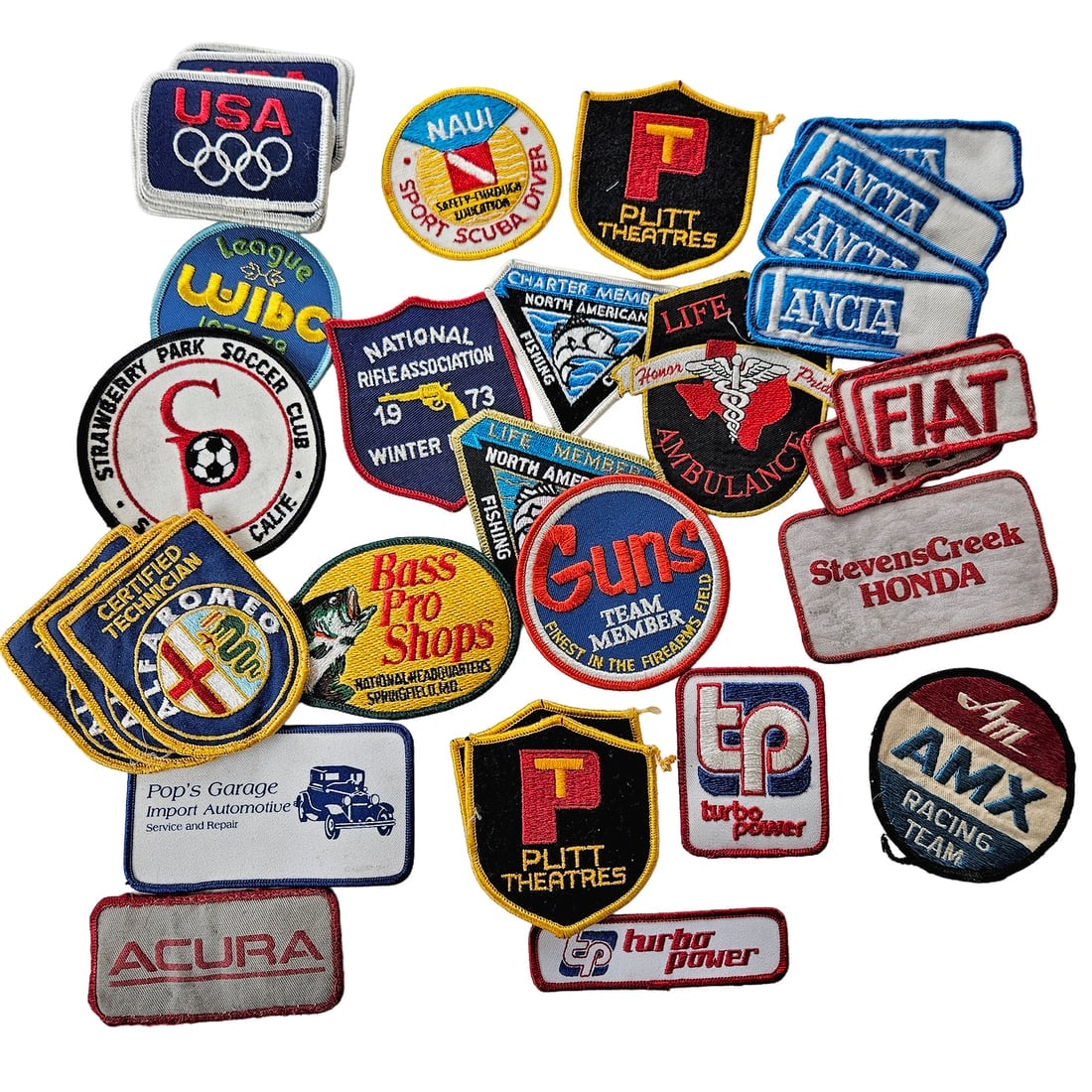 Eclectic Collection of Vintage Club and Automotive Embroidered Patches (1 of 5)