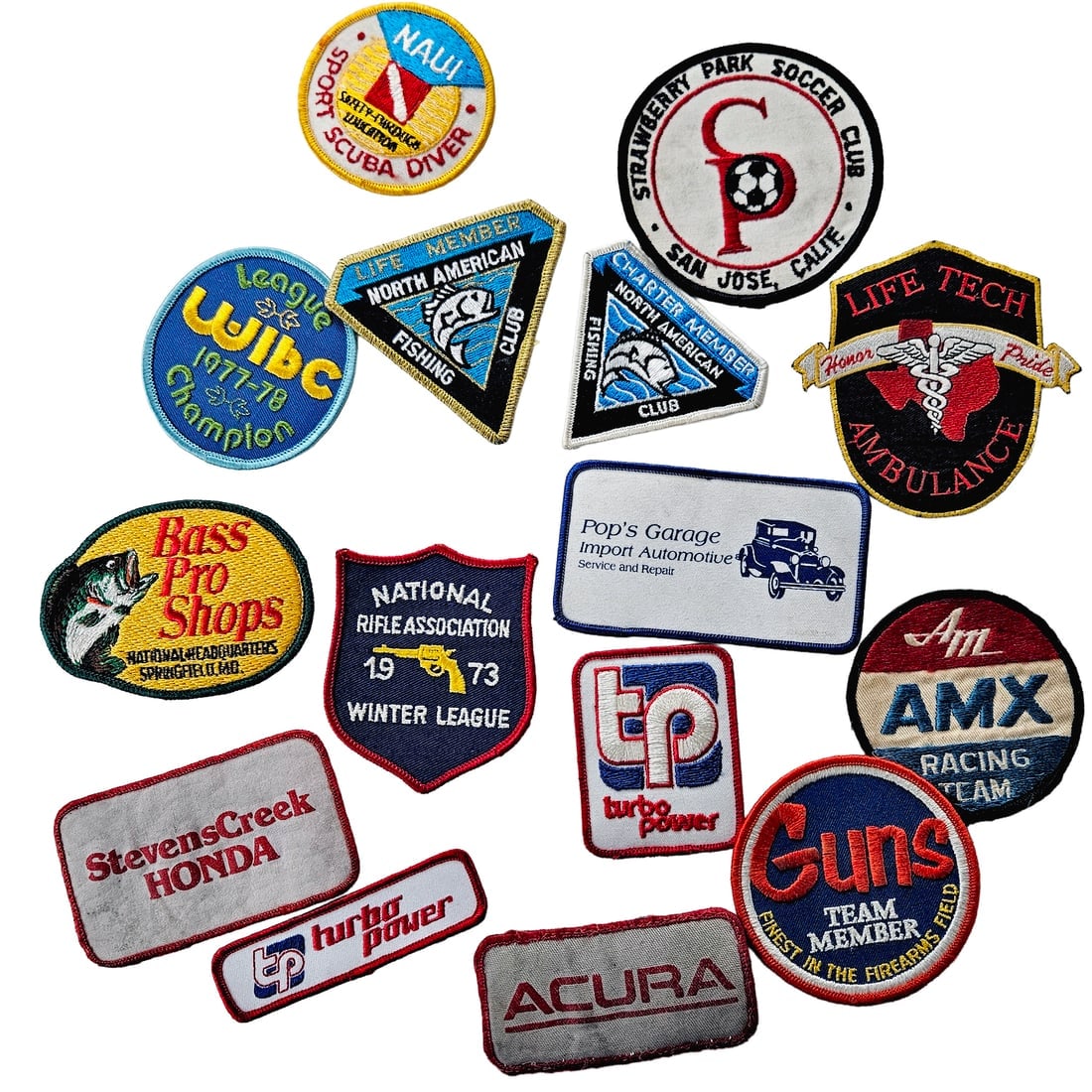 Eclectic Collection of Vintage Club and Automotive Embroidered Patches - 3