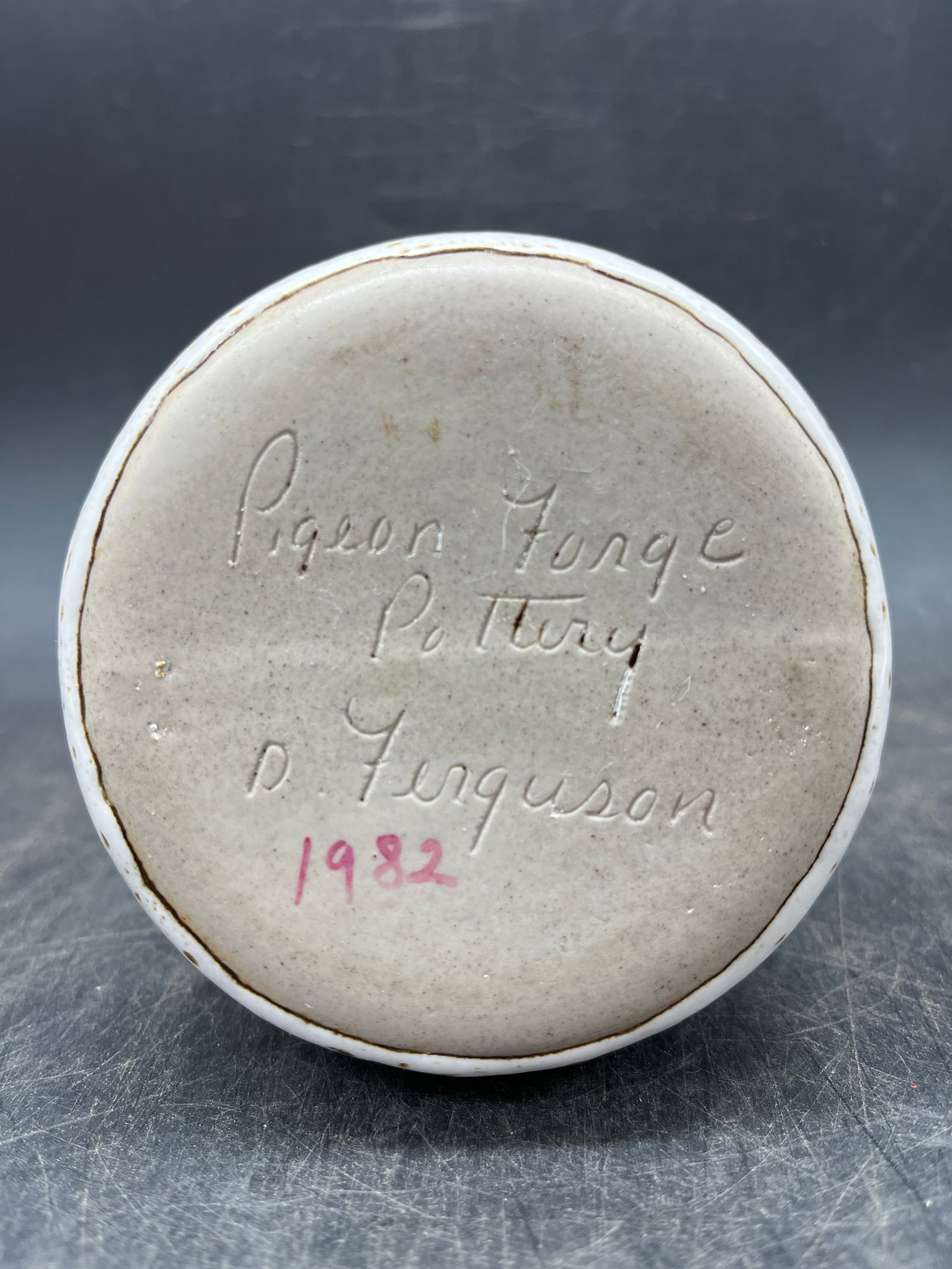 1982 Douglas Ferguson Studio Art Pottery Vase - 5