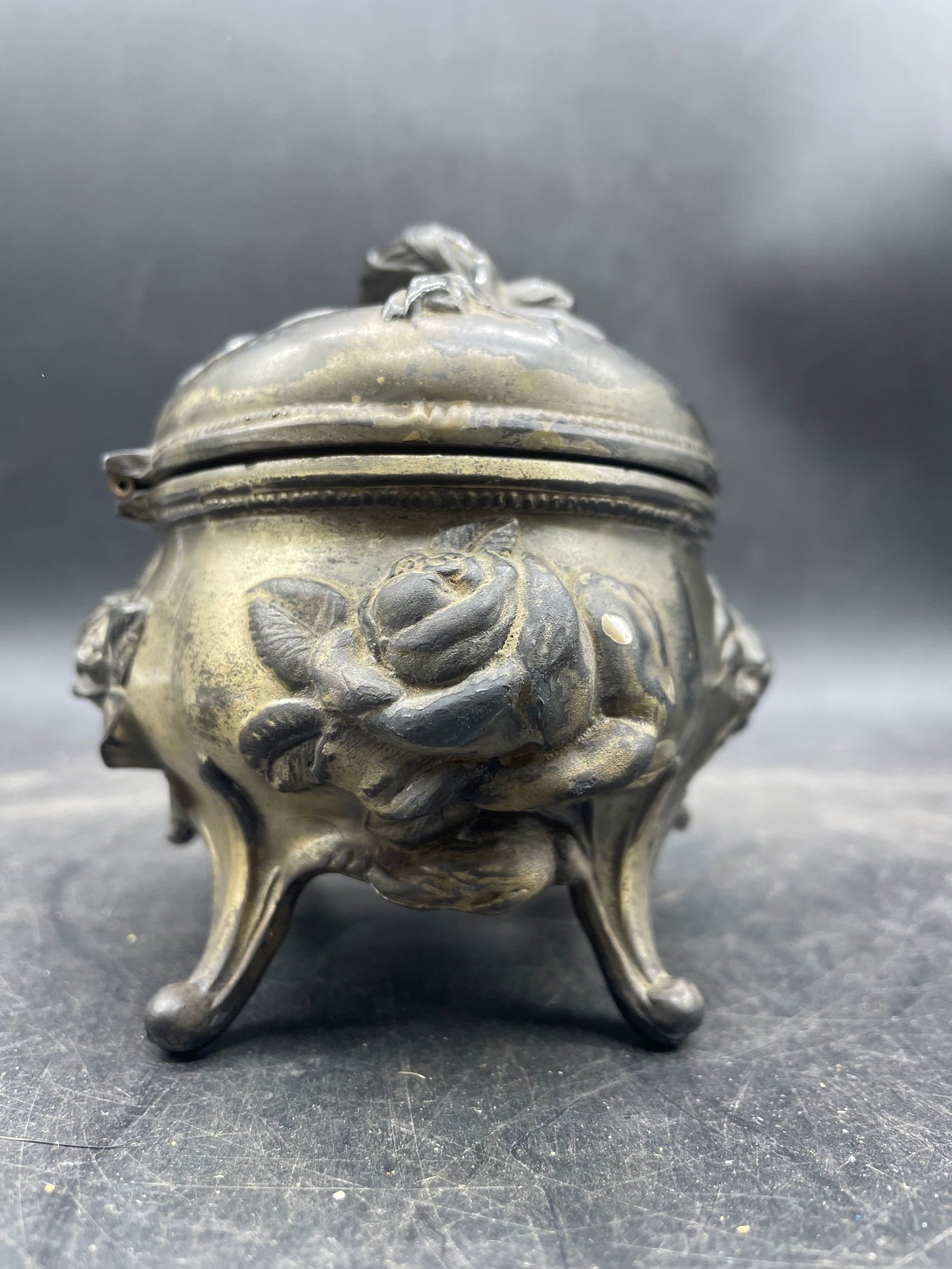 B&W #179 Original Art Nouveau Jewelry Casket / Trinket Box 1904 w Lining - 6