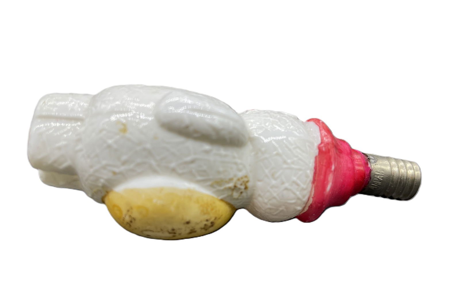 VINTAGE Glass Figural Light Bulb Christmas Snowman - 2