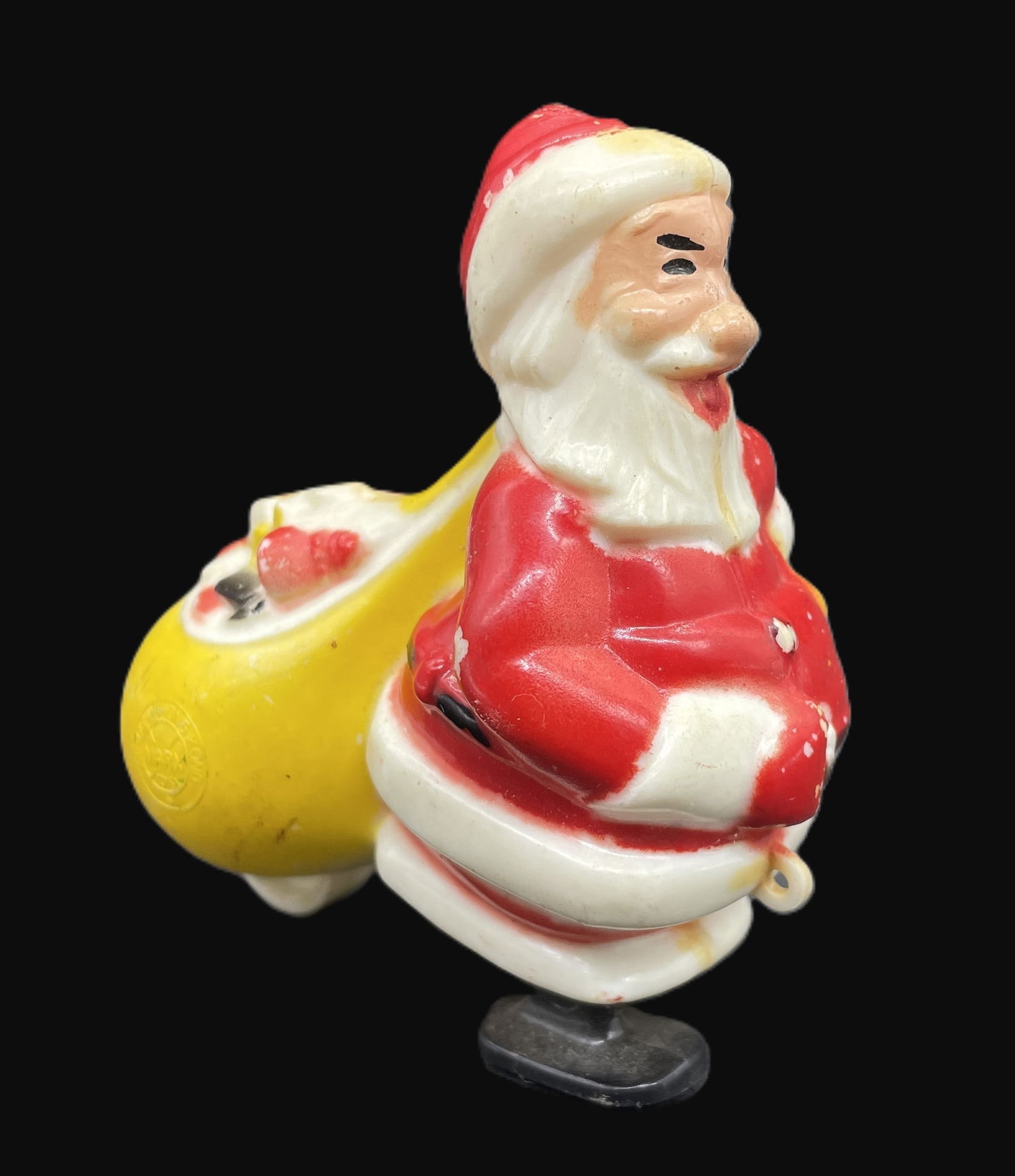 SANTA CLAUS w/ BAG OF TOYS RAMP WALKER TOY MARX HONG KONG - 2