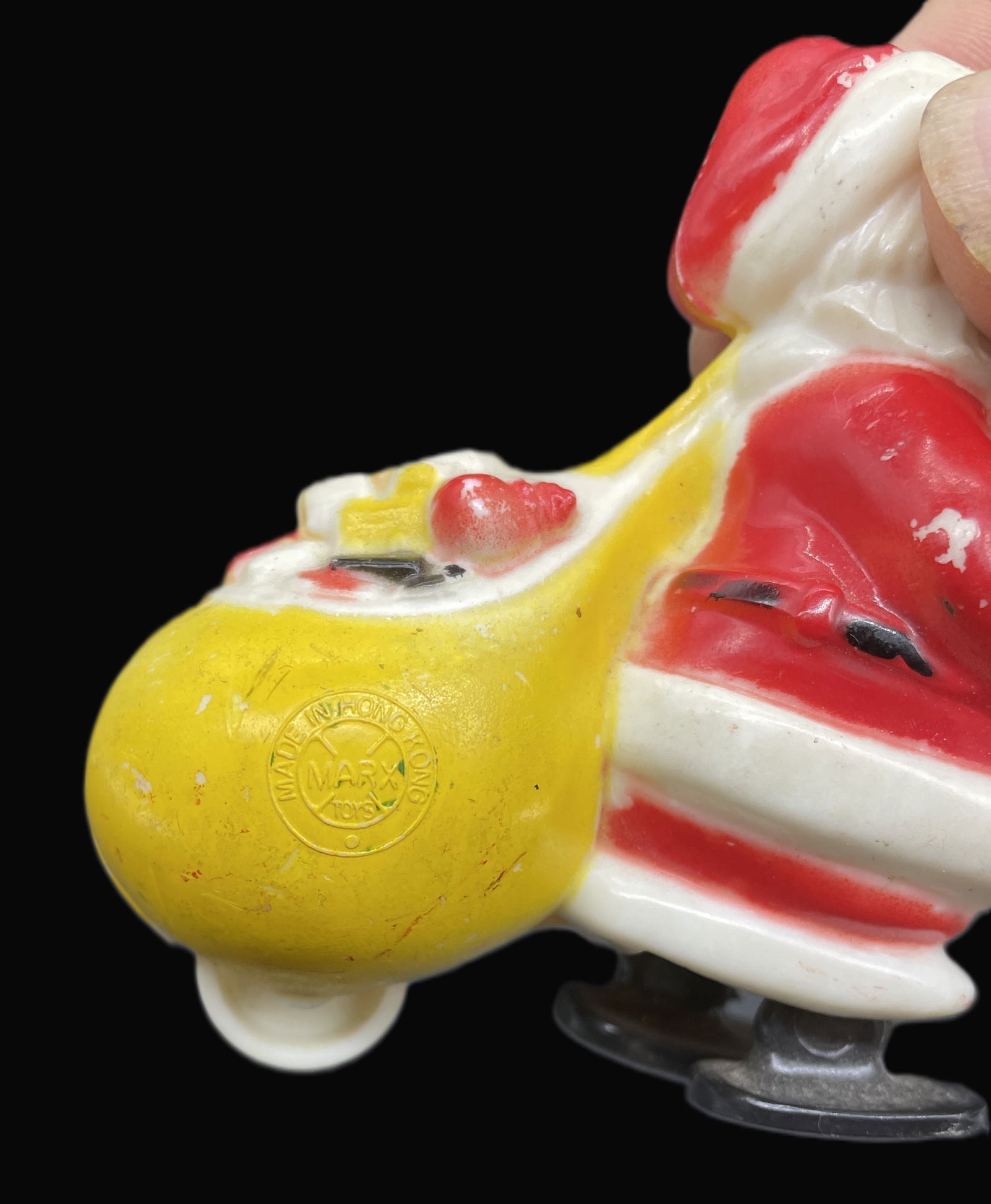 SANTA CLAUS w/ BAG OF TOYS RAMP WALKER TOY MARX HONG KONG - 4