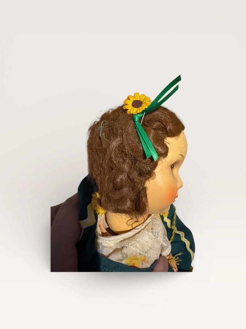 Vintage MMM Martha Maar 1900/30 RARE Folk Dress Doll W-Germany - 2