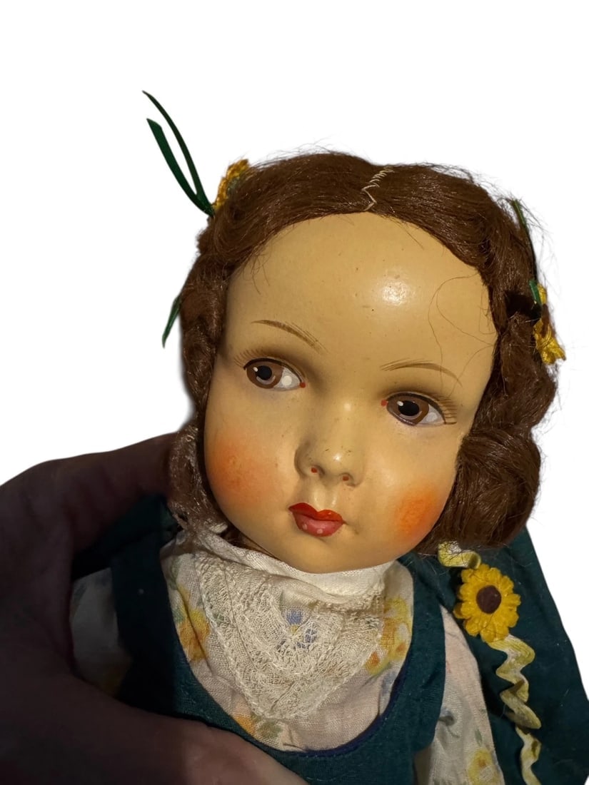 Vintage MMM Martha Maar 1900/30 RARE Folk Dress Doll W-Germany - 4