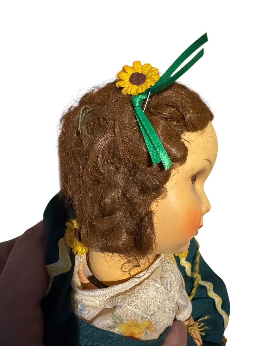 Vintage MMM Martha Maar 1900/30 RARE Folk Dress Doll W-Germany - 5