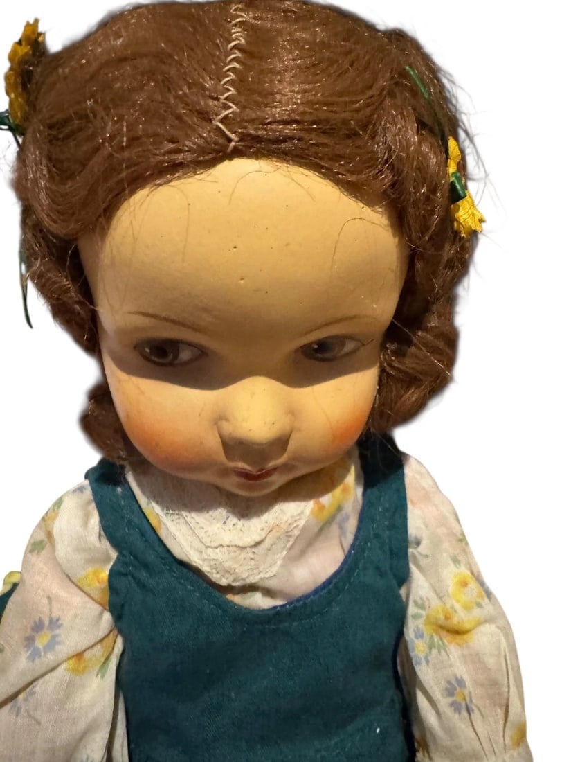 Vintage MMM Martha Maar 1900/30 RARE Folk Dress Doll W-Germany - 7