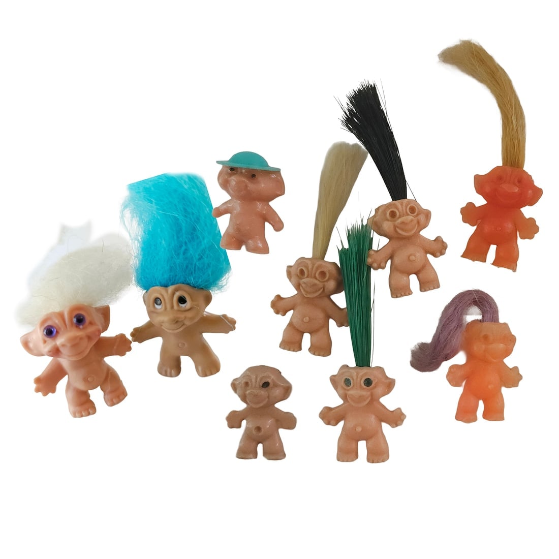 Miniature Troll Dolls Gumball Machine Prize 1" 1960s and Pencil Topper (1 of 15)