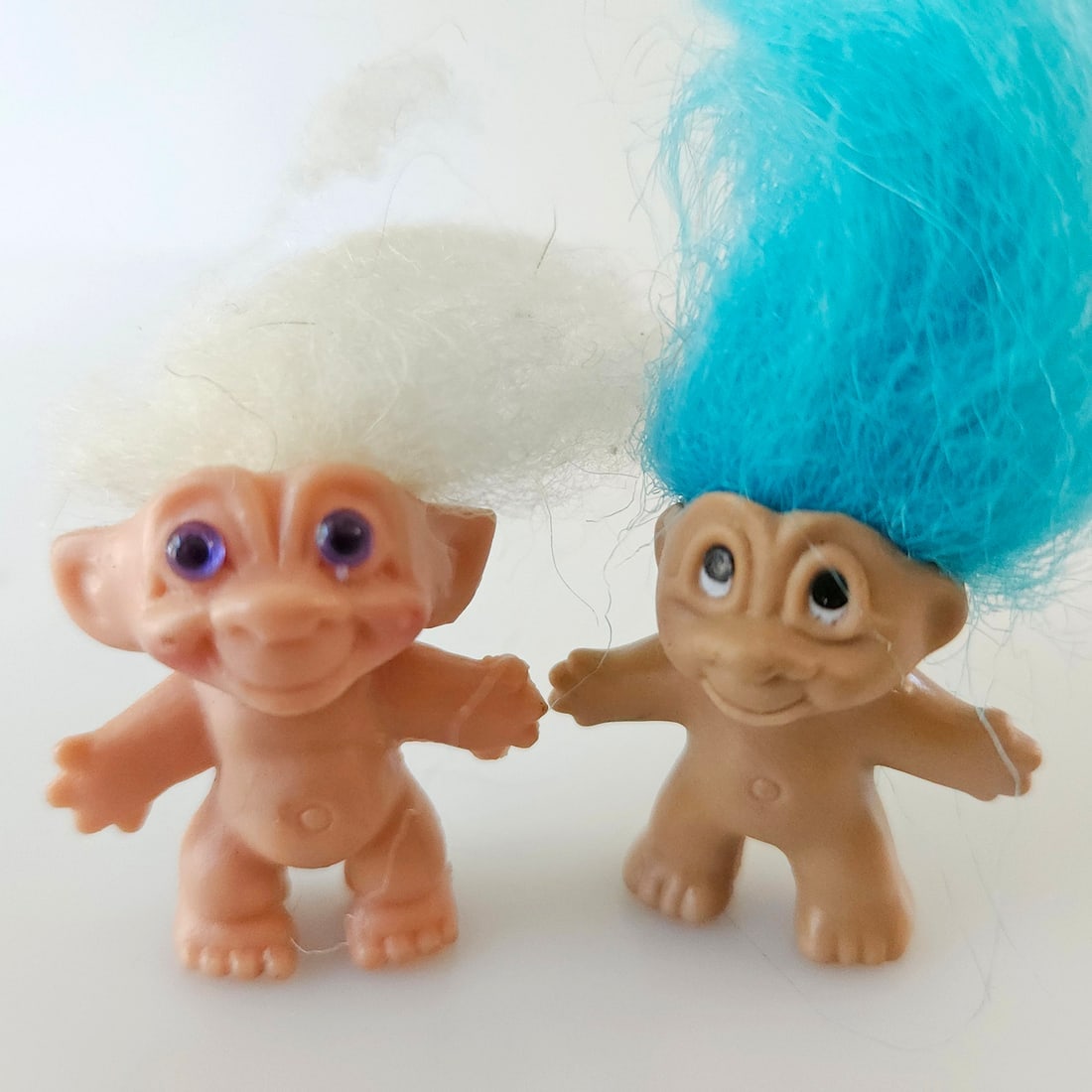 Miniature Troll Dolls Gumball Machine Prize 1" 1960s and Pencil Topper - 7