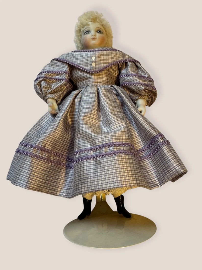 Doll Artist Cathy Hansen Bisque Huret Fashion Doll 8" - 3