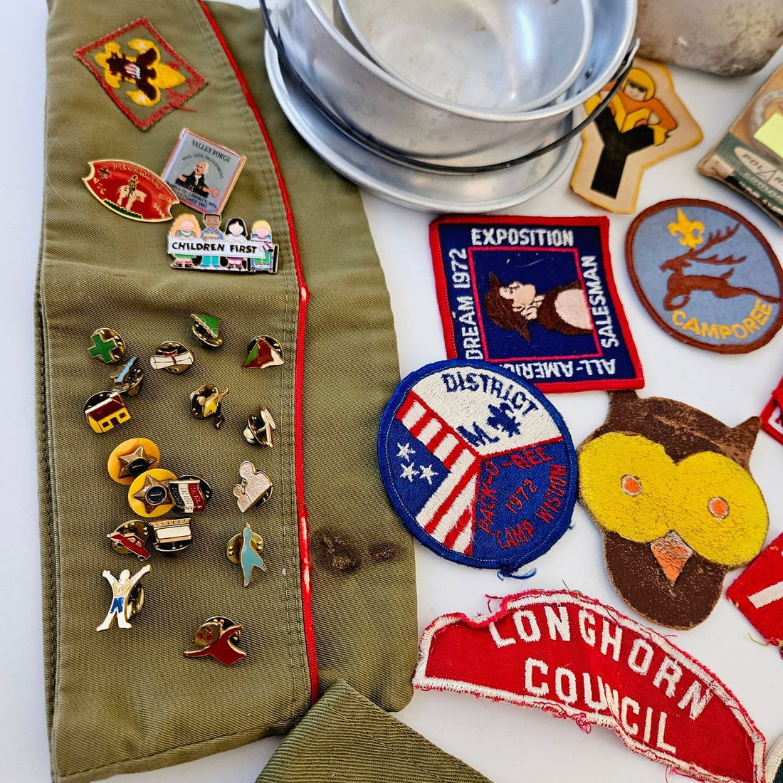 Large Lot of Boy Scouts of America (BSA) Patches, Pins & Accessories - 5