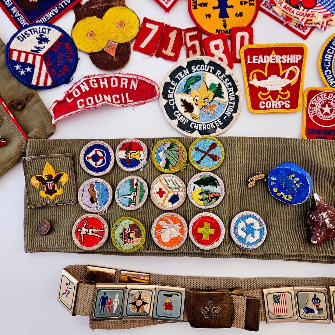 Large Lot of Boy Scouts of America (BSA) Patches, Pins & Accessories - 7