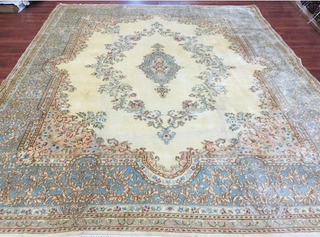 Antique Persian kirman rug-1836 (1 of 8)