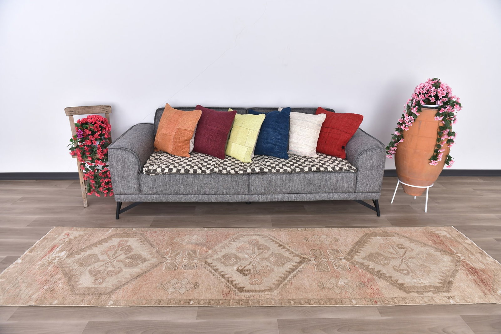 2'10'' x 10'9'' Turkish Vintage Runner Rug - 7254 (1 of 15)