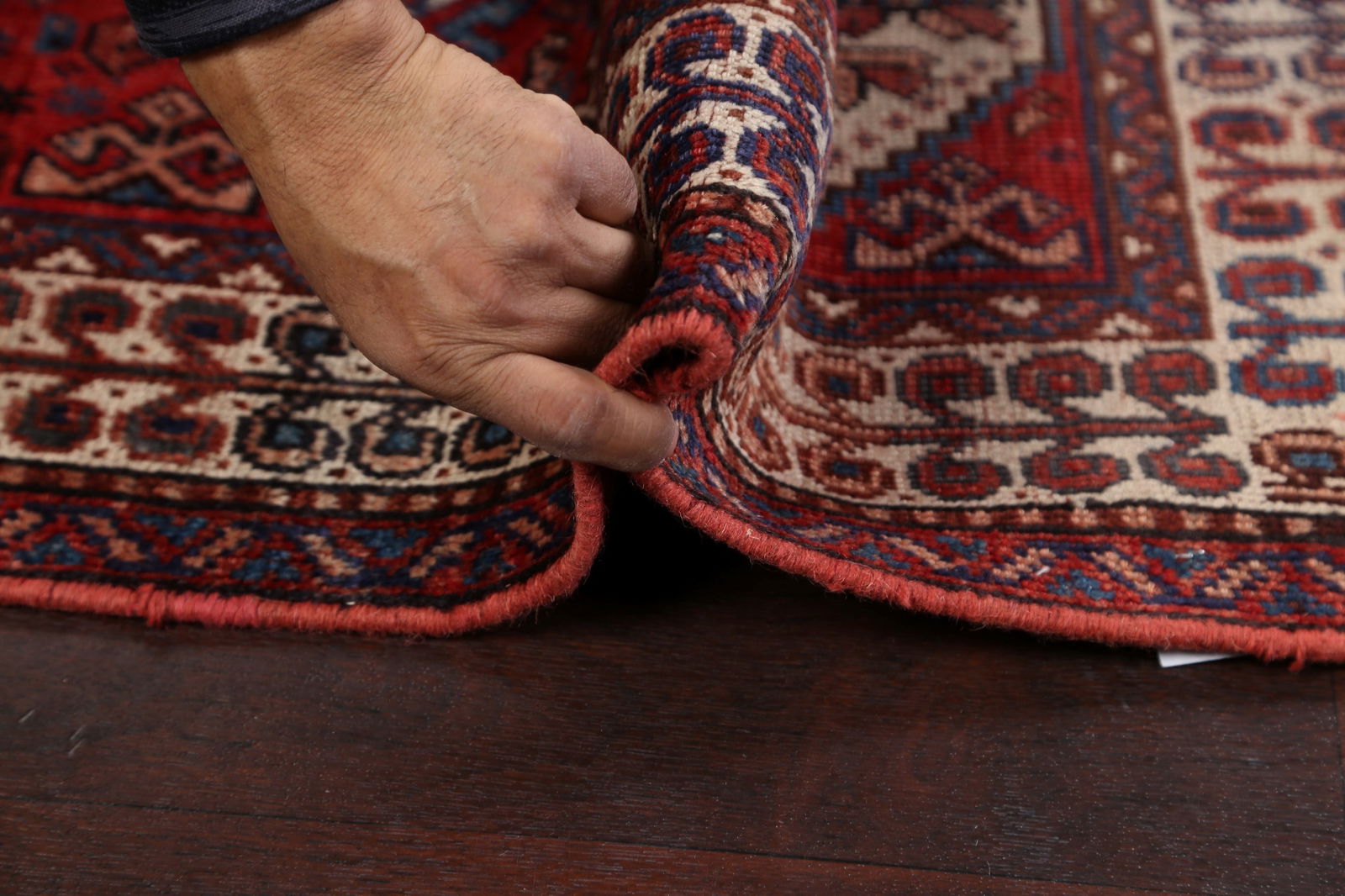 Pre-1900 Antique Vegetable Dye Shiraz Persian Area Rug 4x5 - 15