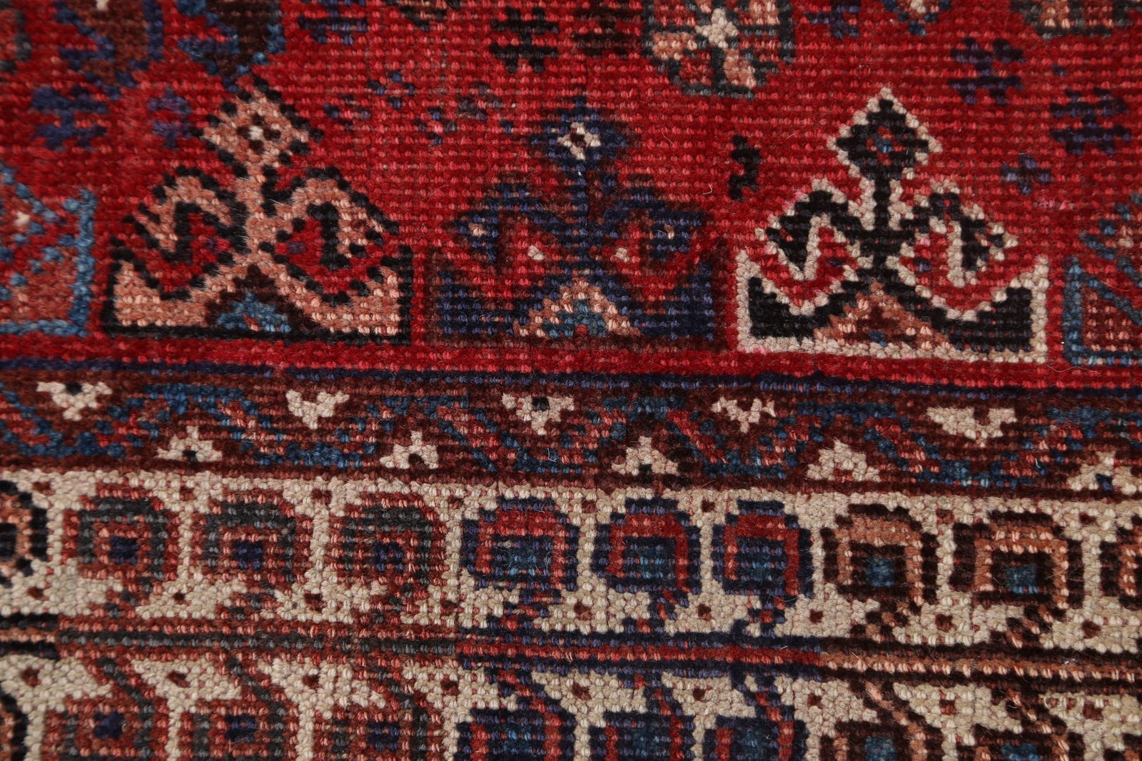 Pre-1900 Antique Vegetable Dye Shiraz Persian Area Rug 4x5 - 9