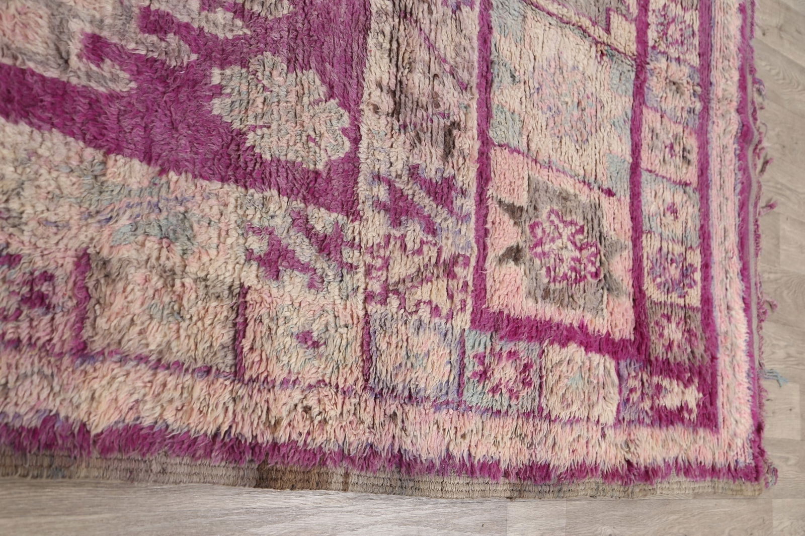 Antique Tribal Moroccan Oriental Area Rug 6x12 - 15