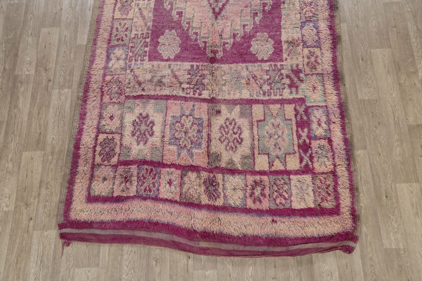 Antique Tribal Moroccan Oriental Area Rug 6x12 - 8