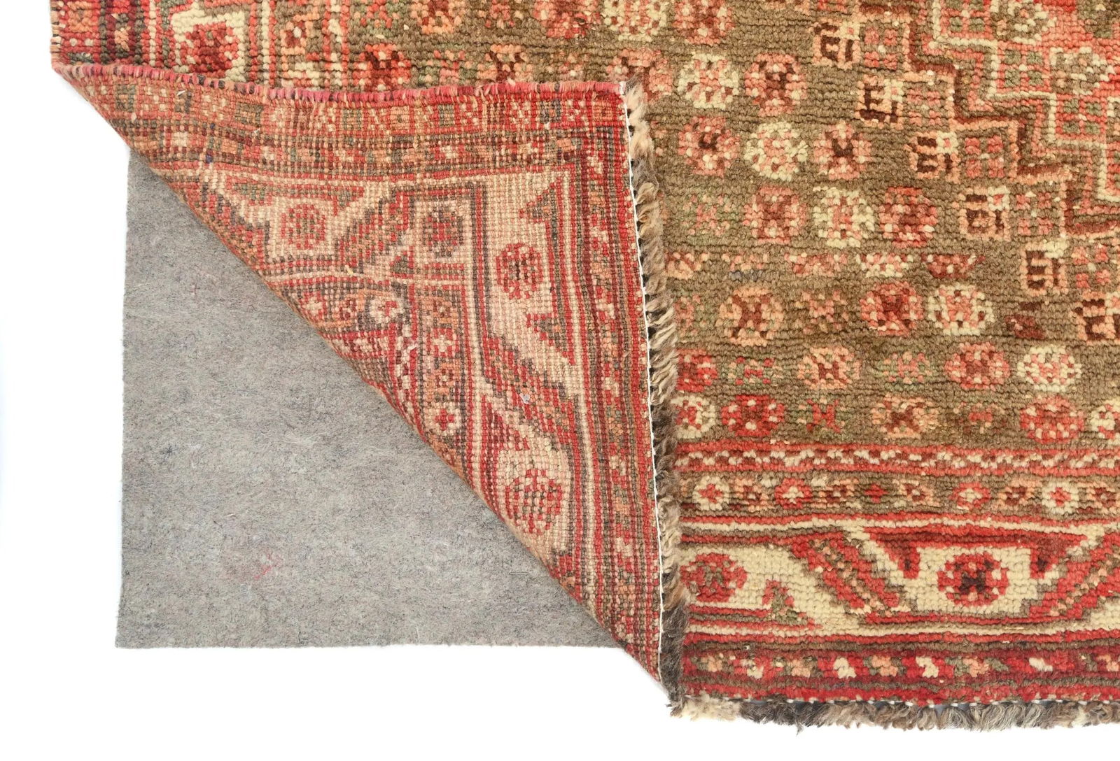 Semi Antique Muted Colors Tribal 5X8 Shiraz Persian Rug - 12