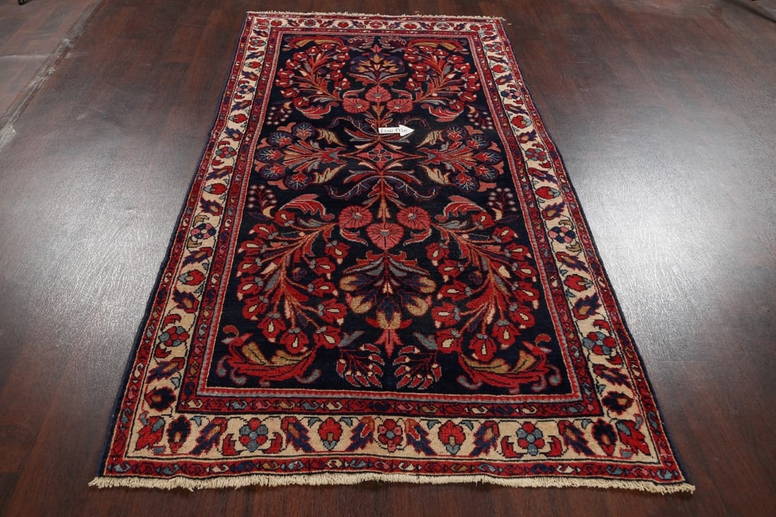 Antique 100% Vegetable Dye Lilian Persian Area Rug 4x8 - 15