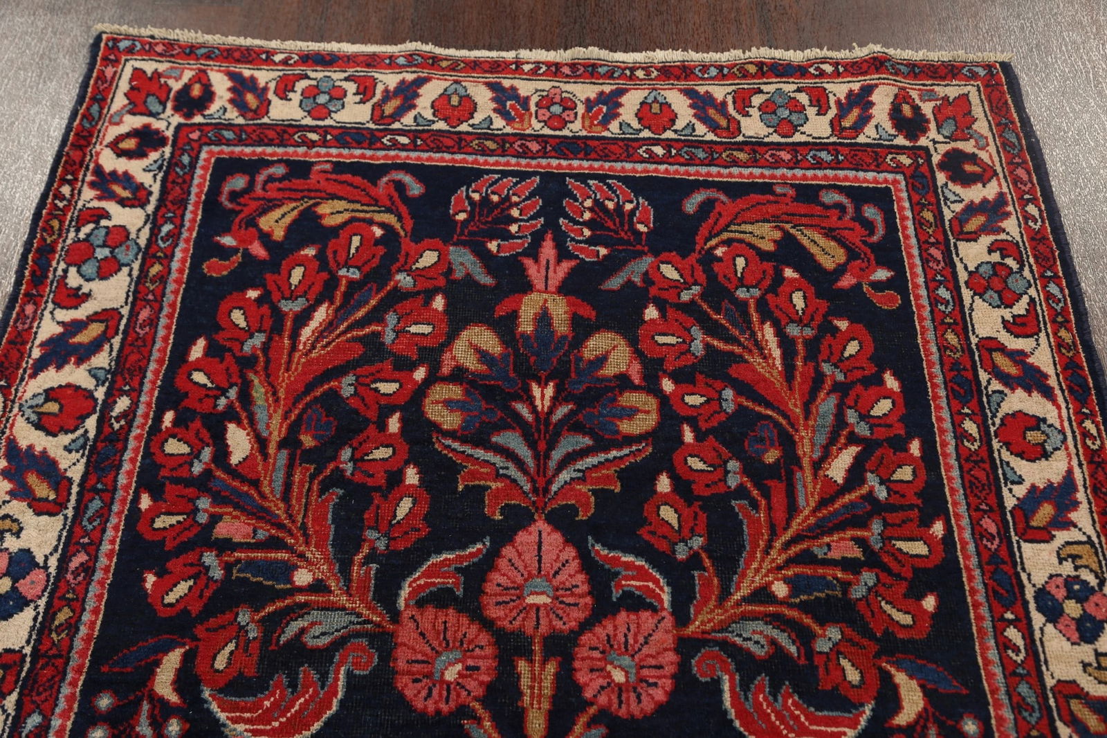 Antique 100% Vegetable Dye Lilian Persian Area Rug 4x8 - 16