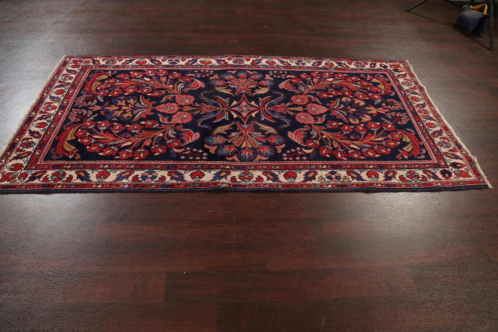 Antique 100% Vegetable Dye Lilian Persian Area Rug 4x8 - 19