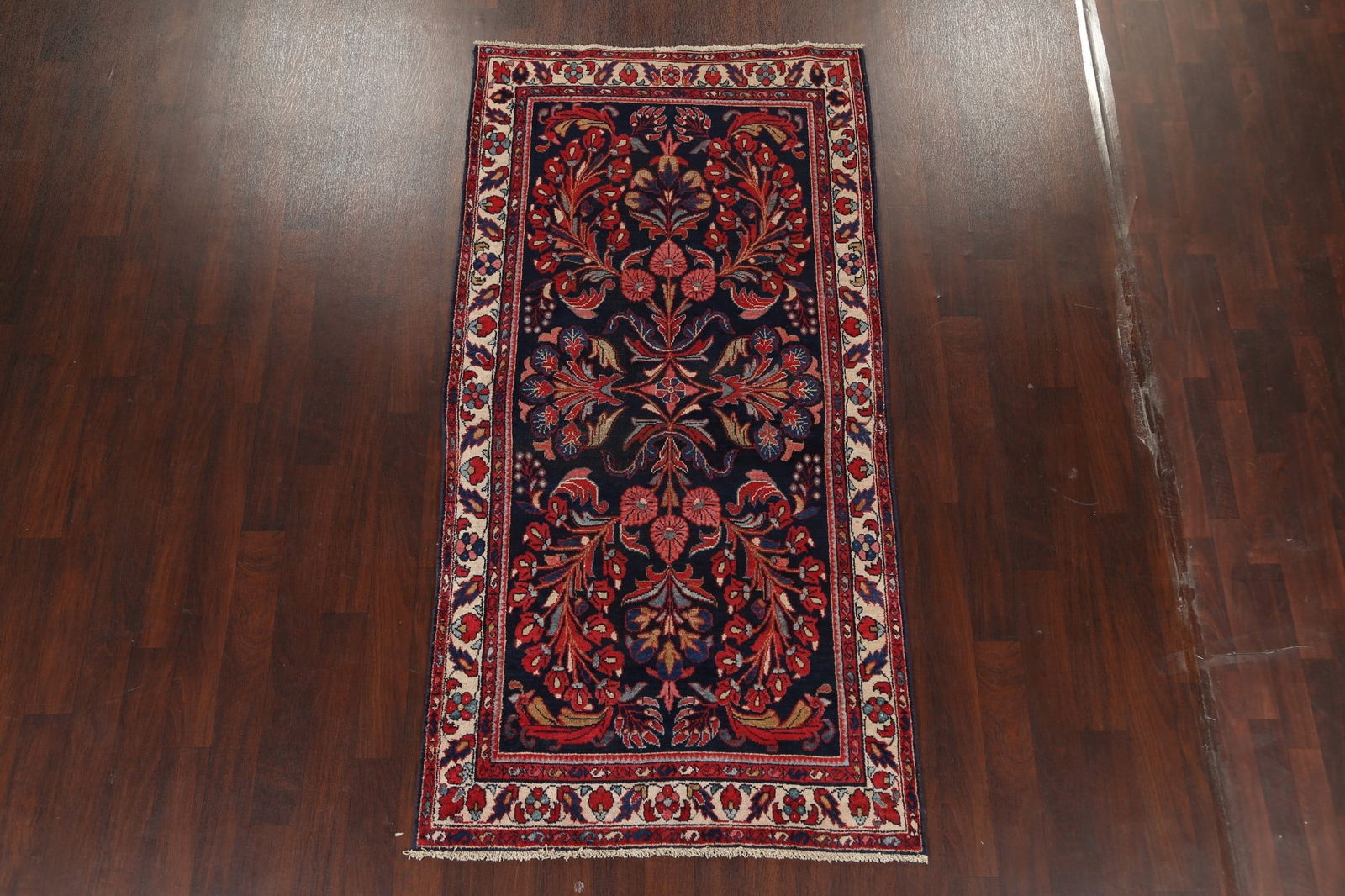 Antique 100% Vegetable Dye Lilian Persian Area Rug 4x8 - 2