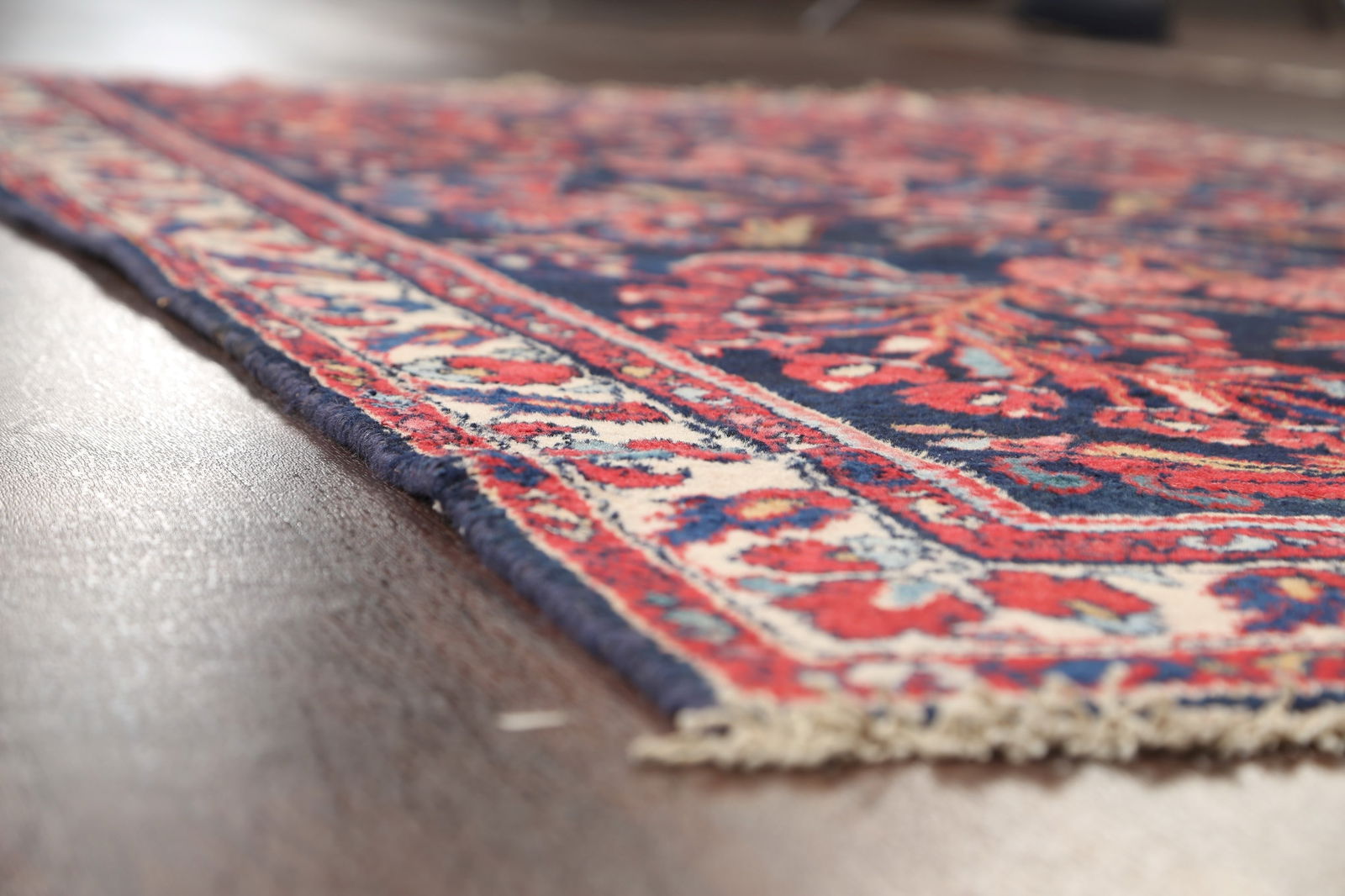 Antique 100% Vegetable Dye Lilian Persian Area Rug 4x8 - 6