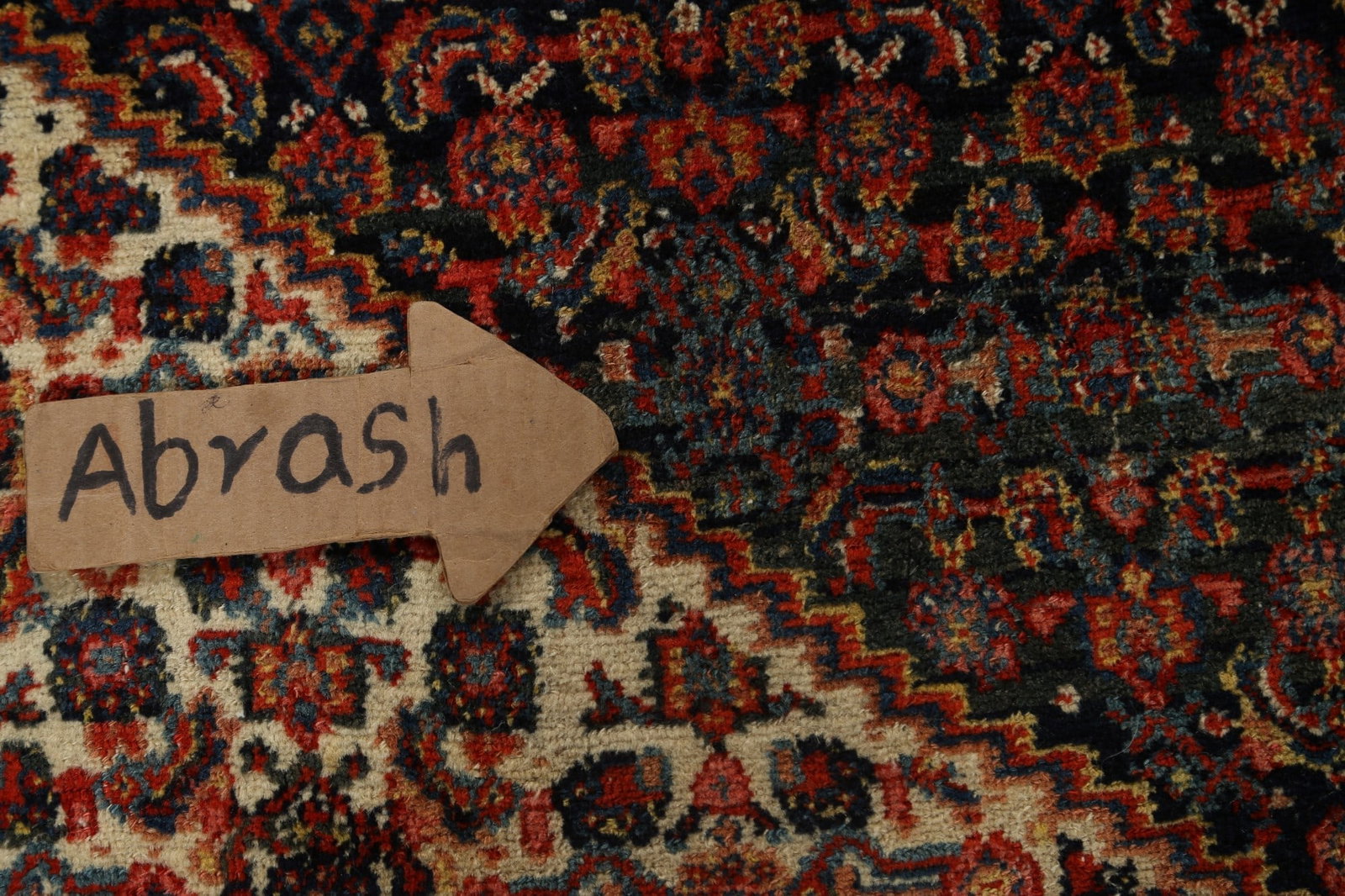 Antique 100% Vegetable Dye Senneh Persian Area Rug 11x16 - 13