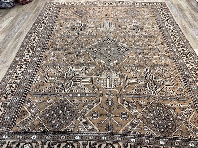 Antique Persian Natural Wool Bakhtiari-5159 - 5