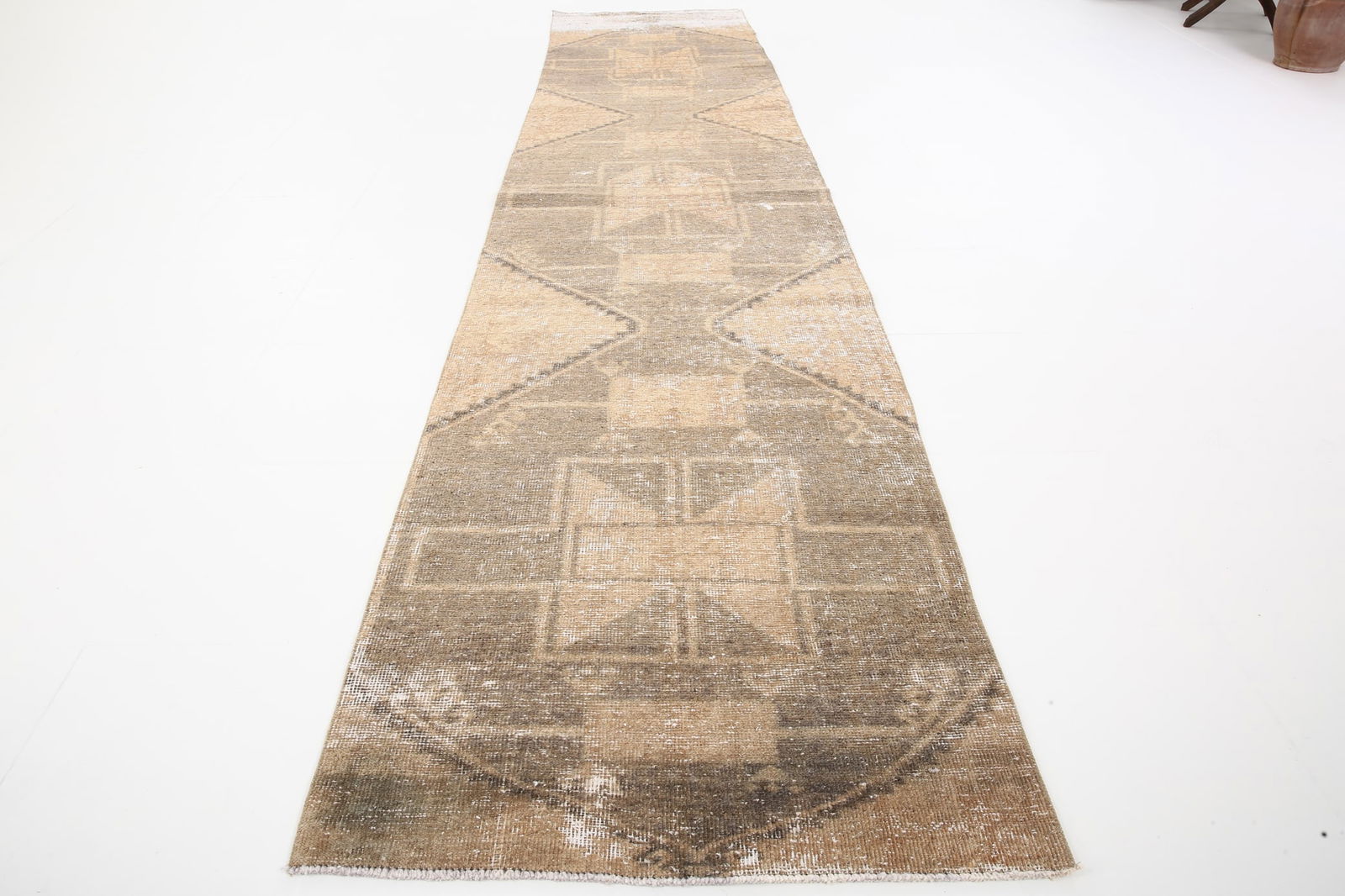 3'0'' x 13'5'' Turkish Vintage Runner Rug - 5243 - 3