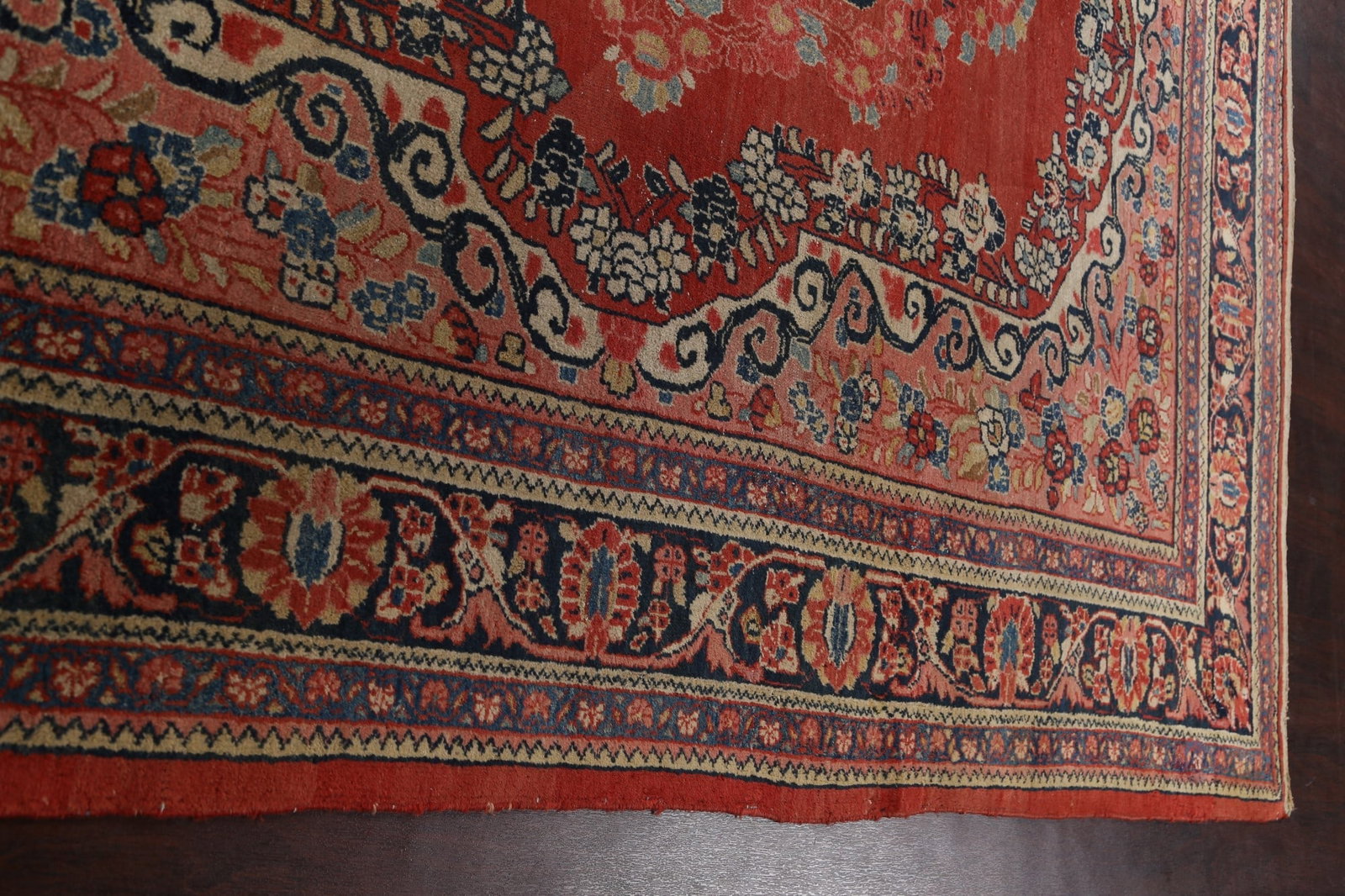 Antique Floral Mahal Persian Area Rug 8x11 - 15