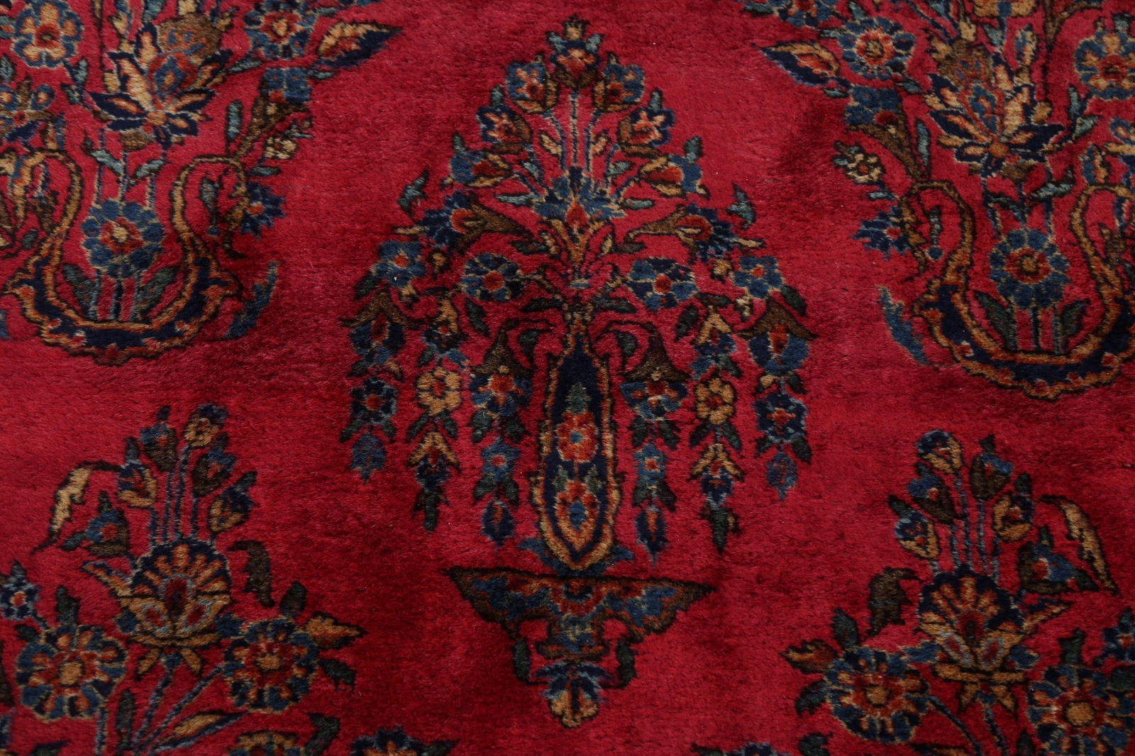 Antique 100% Vegetable Dye Kashan Persian Area Rug 12x20 - 10