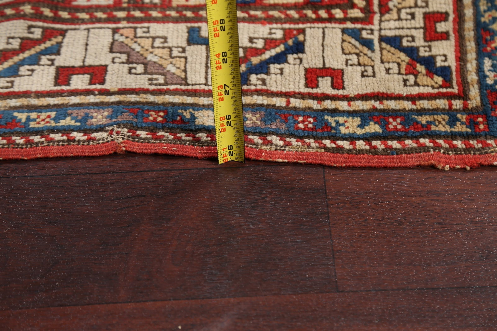 Pre-1900 Antique Vegetable Dye Oriental Area Rug 3x6 - 19