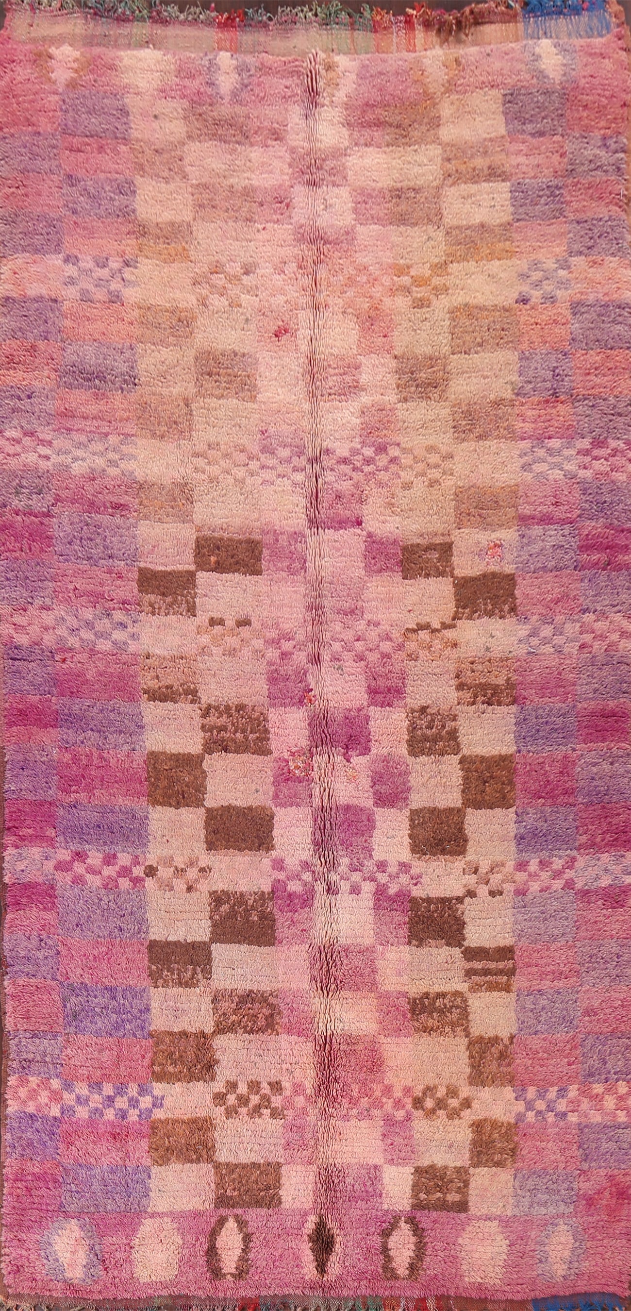 Antique Tribal Moroccan Oriental Area Rug 6x11: Title:Antique Tribal Moroccan Oriental Area Rug 6x11Origin:A Beautiful Genuine Morocco Moroccan rug is Hand Knotted by skillful weavers in Morocco with 100% Wool Material. This rug is in Very Good