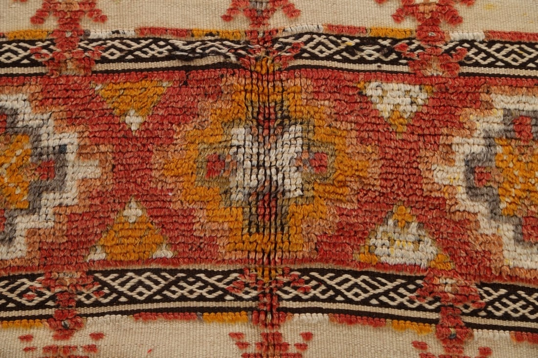 Antique Tribal Moroccan Oriental Area Rug 5x10 - 10