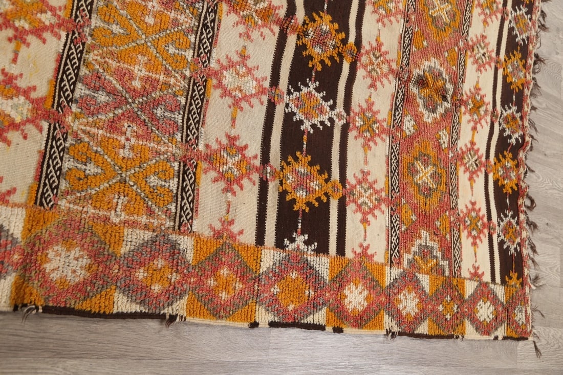 Antique Tribal Moroccan Oriental Area Rug 5x10 - 12