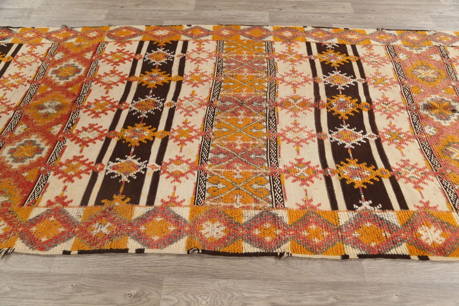 Antique Tribal Moroccan Oriental Area Rug 5x10 - 13