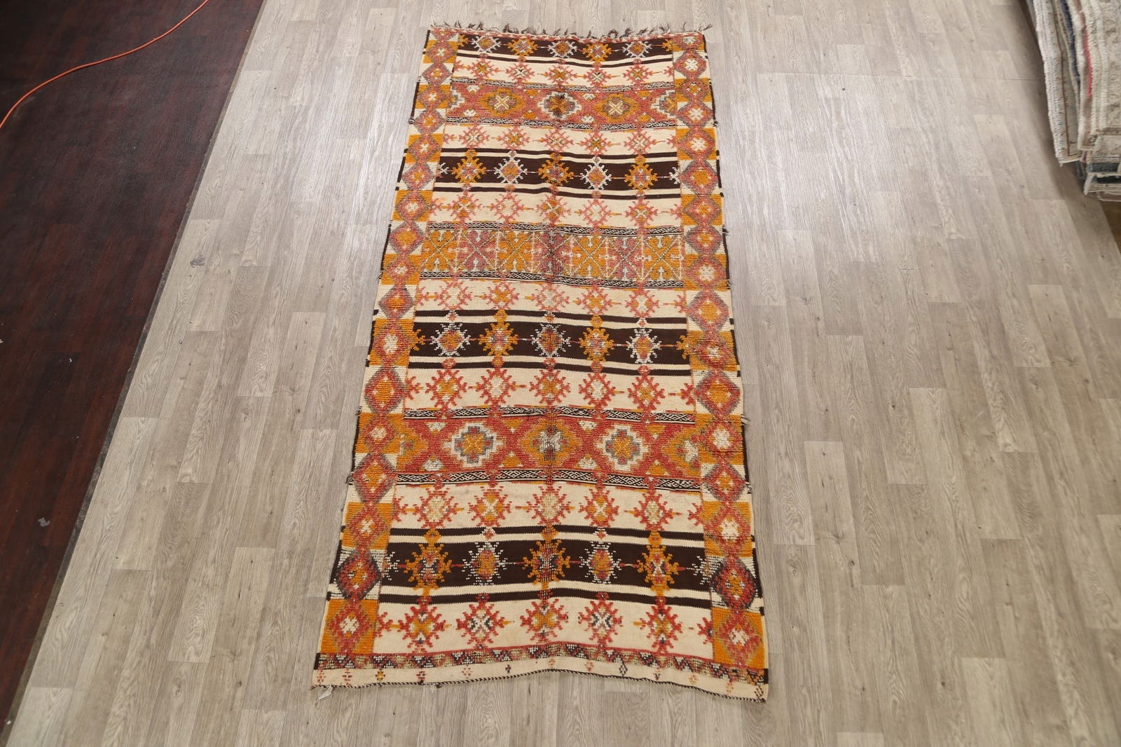 Antique Tribal Moroccan Oriental Area Rug 5x10 - 2