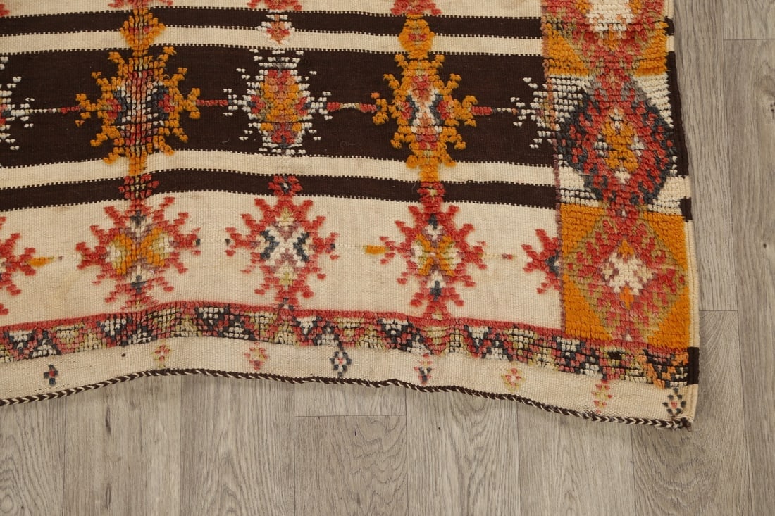 Antique Tribal Moroccan Oriental Area Rug 5x10 - 5