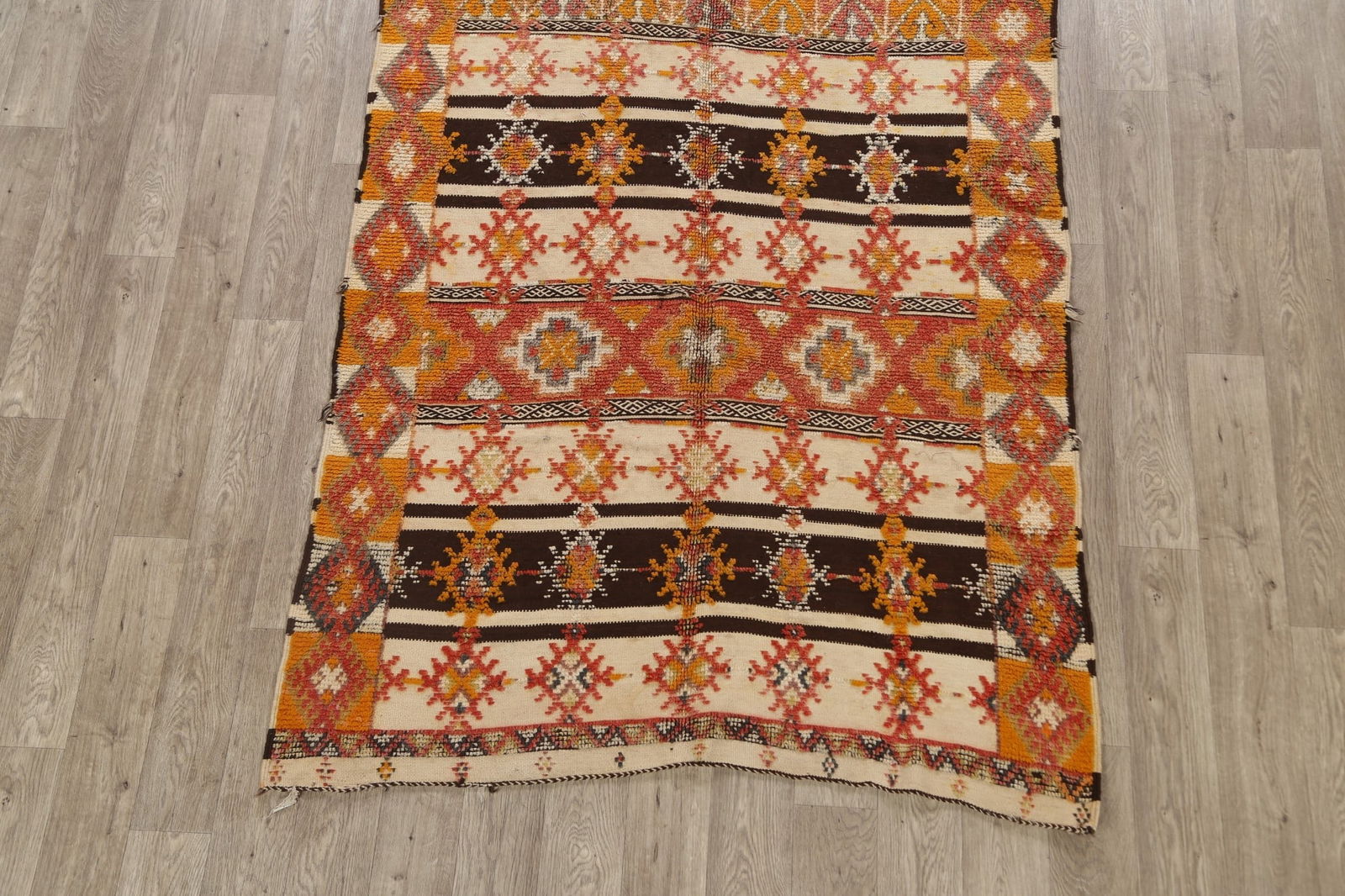 Antique Tribal Moroccan Oriental Area Rug 5x10 - 8